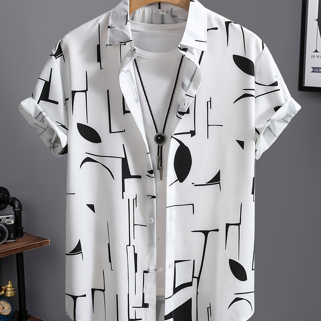 Men's Summer Short Sleeve Dress Shirt