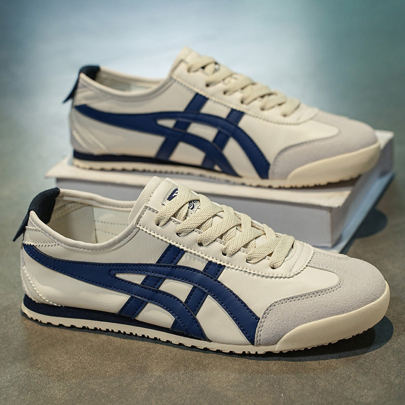 2025 New Korean Style Men'S Slip-On Sneakers - Vibrant Yellow & Black Low-Top Casual Shoes with Synthetic Synthetic Faux Upper, Modern Sneakers, Men Trainer Size, Onitsuka Sneaker, Onitsuka Shoe, Sneaker Man, Sports Sneaker M