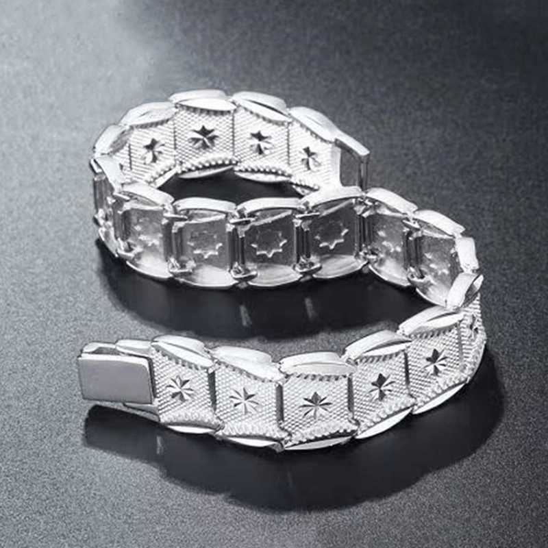 Elegant Euro Pattern Wide Bracelet