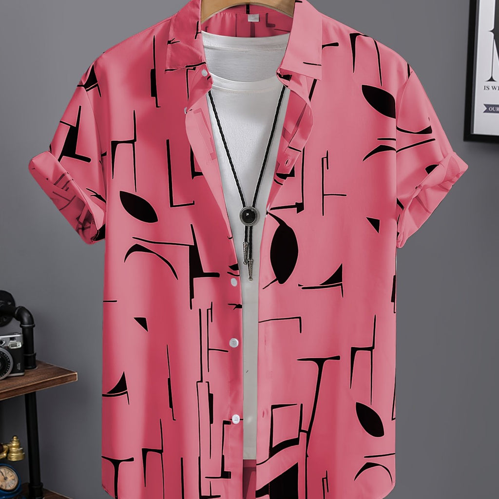 Men's Summer Short Sleeve Dress Shirt