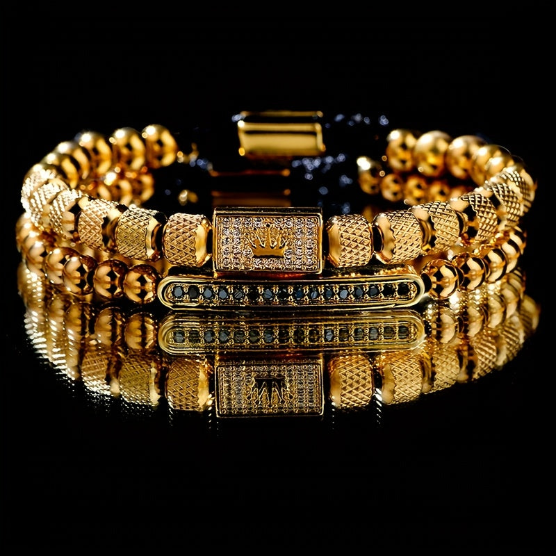 crown pattern bracelet