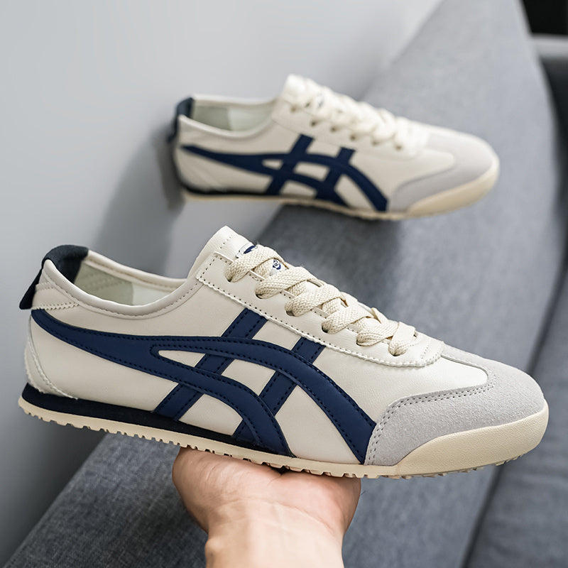 2025 New Korean Style Men'S Slip-On Sneakers - Vibrant Yellow & Black Low-Top Casual Shoes with Synthetic Synthetic Faux Upper, Modern Sneakers, Men Trainer Size, Onitsuka Sneaker, Onitsuka Shoe, Sneaker Man, Sports Sneaker M