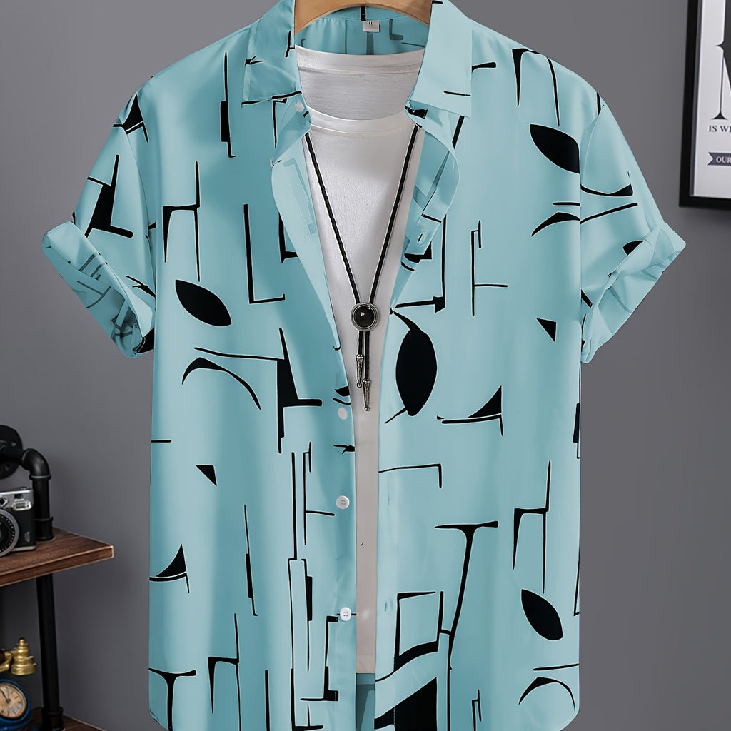 Men's Summer Short Sleeve Dress Shirt