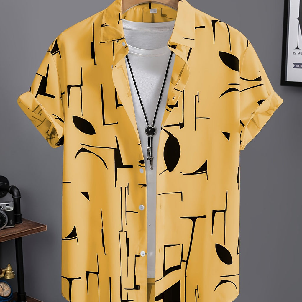 Men's Summer Short Sleeve Dress Shirt