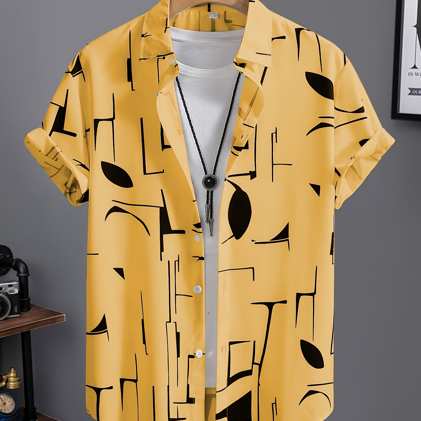 Men's Summer Short Sleeve Dress Shirt