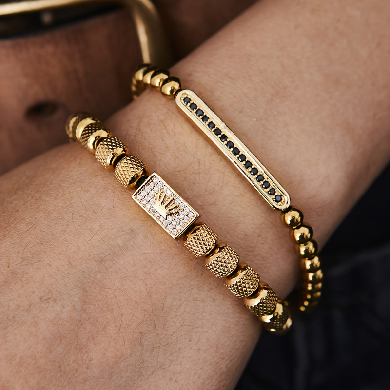 crown pattern bracelet