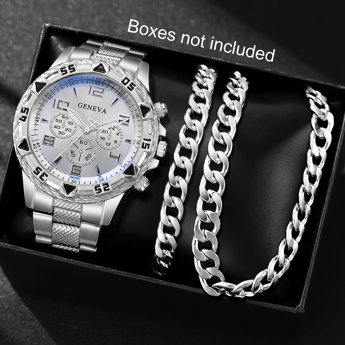 3pcs Set of Stylish Quartz Watches for Men.