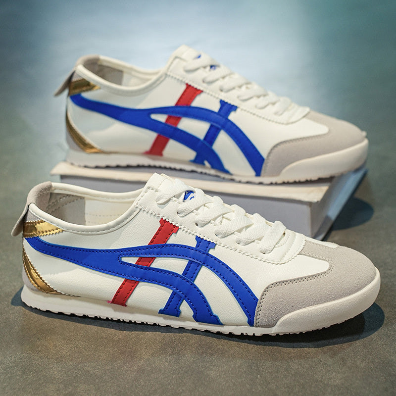 2025 New Korean Style Men'S Slip-On Sneakers - Vibrant Yellow & Black Low-Top Casual Shoes with Synthetic Synthetic Faux Upper, Modern Sneakers, Men Trainer Size, Onitsuka Sneaker, Onitsuka Shoe, Sneaker Man, Sports Sneaker M