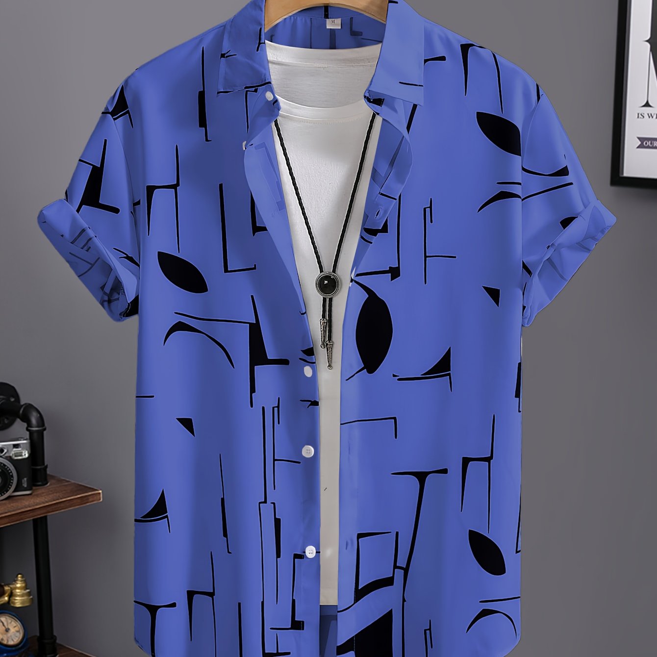 Men's Summer Short Sleeve Dress Shirt