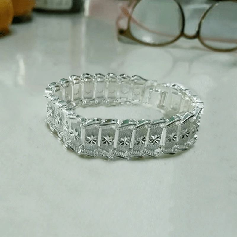 Elegant Euro Pattern Wide Bracelet