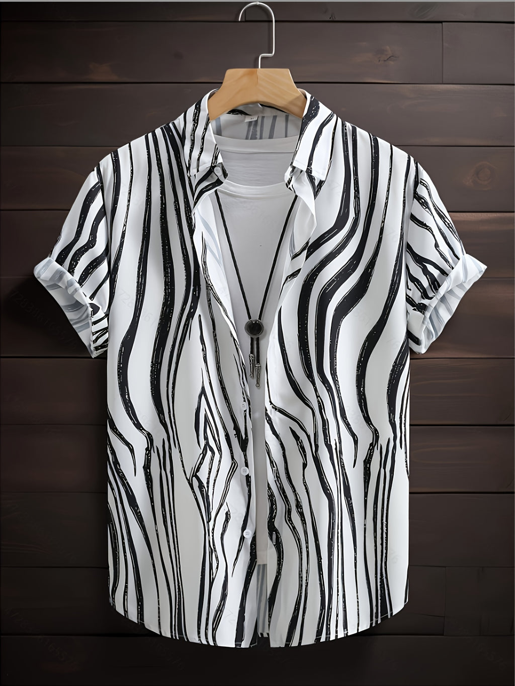 Men's Summer Short Sleeve Dress Shirt