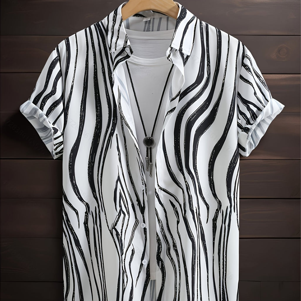 Men's Summer Short Sleeve Dress Shirt