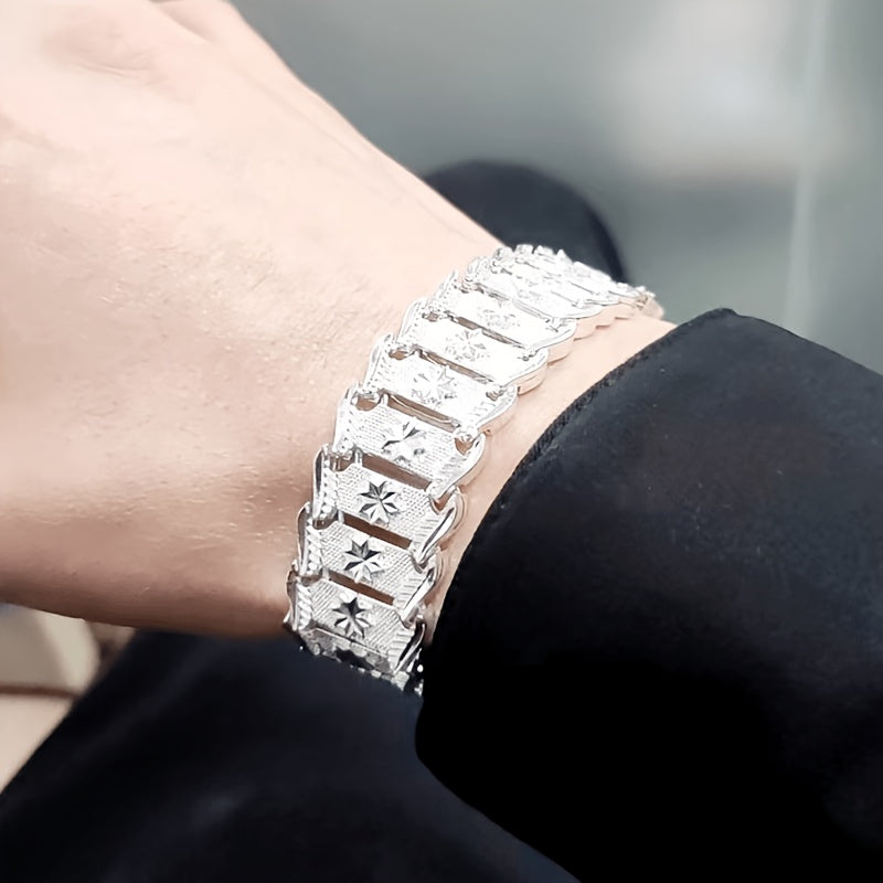 Elegant Euro Pattern Wide Bracelet