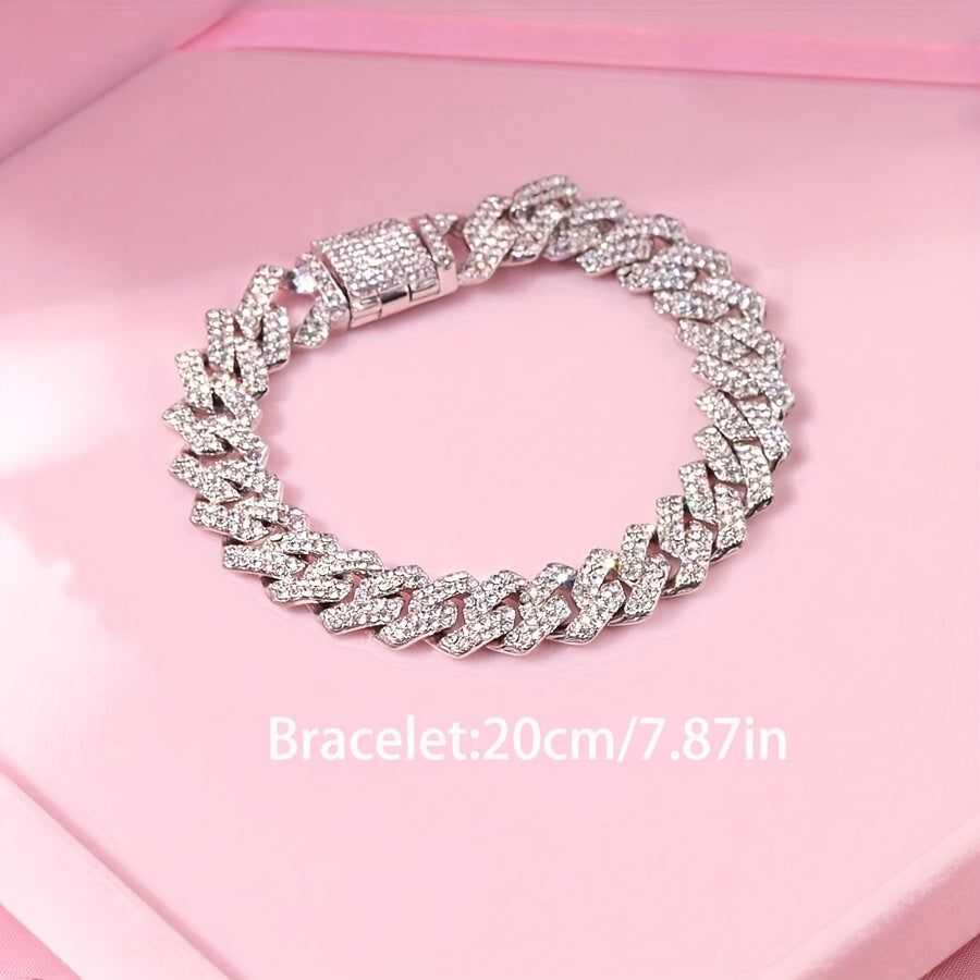 15Mm Cuban Chain Bracelet