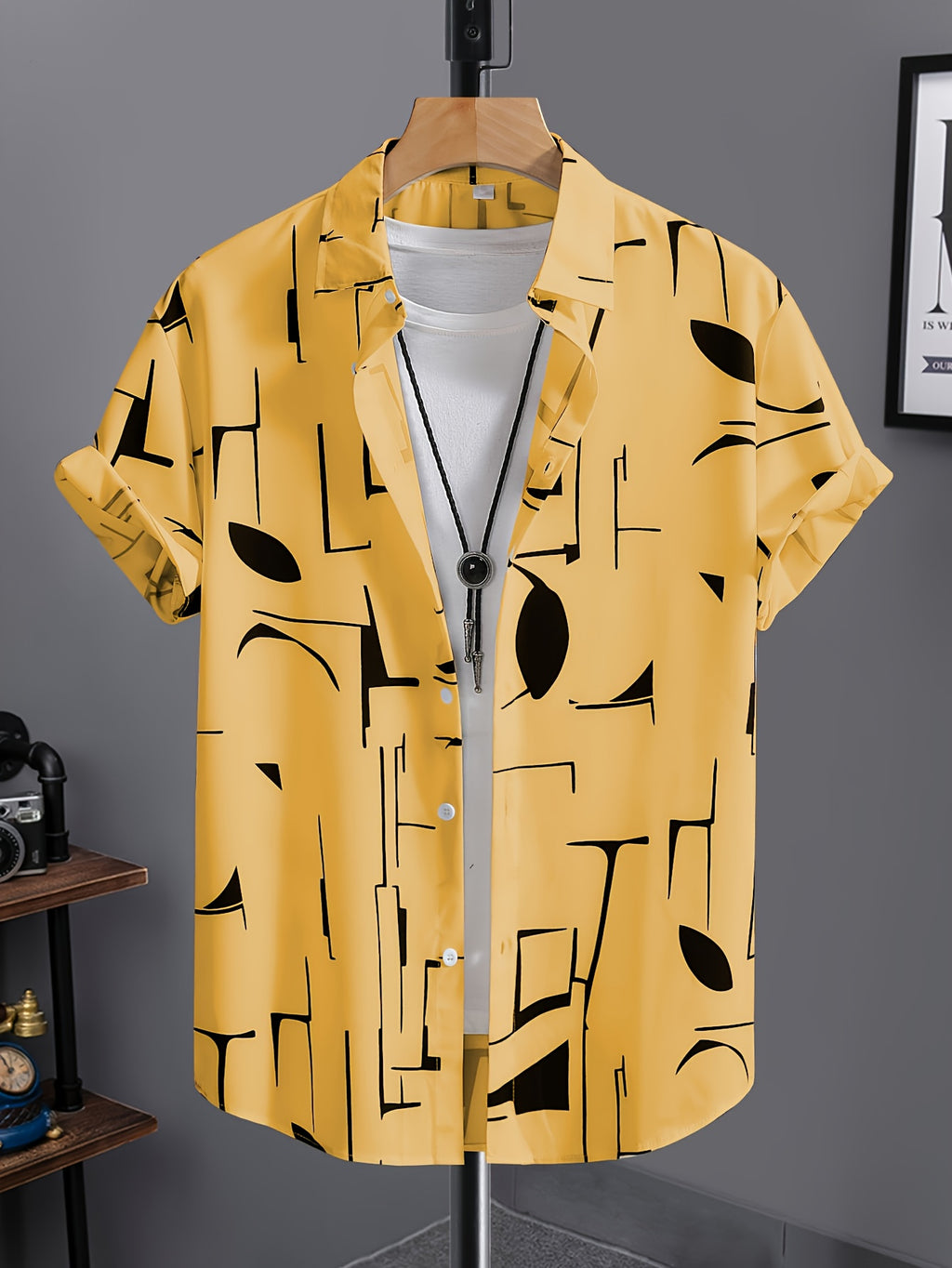 Men's Summer Short Sleeve Dress Shirt