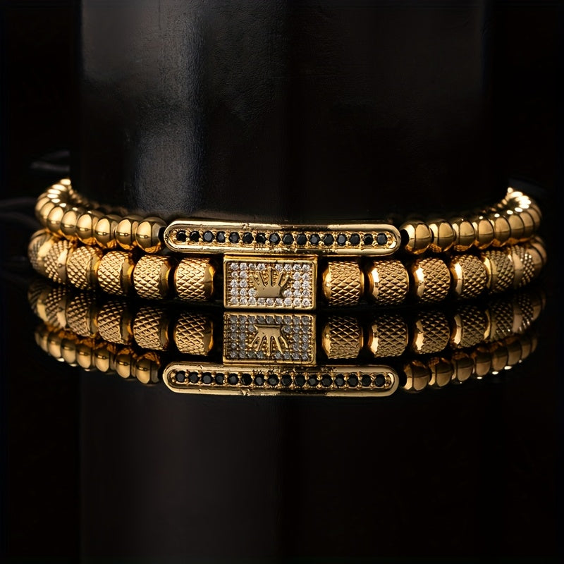 crown pattern bracelet