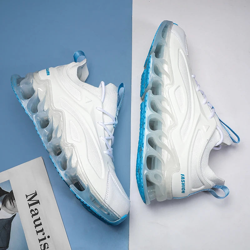 2025 New Fashion Mesh Casual Marathon Jogging Gym Walking Elastic Comfortable Couple Sneakers Men Sports Running Shoes