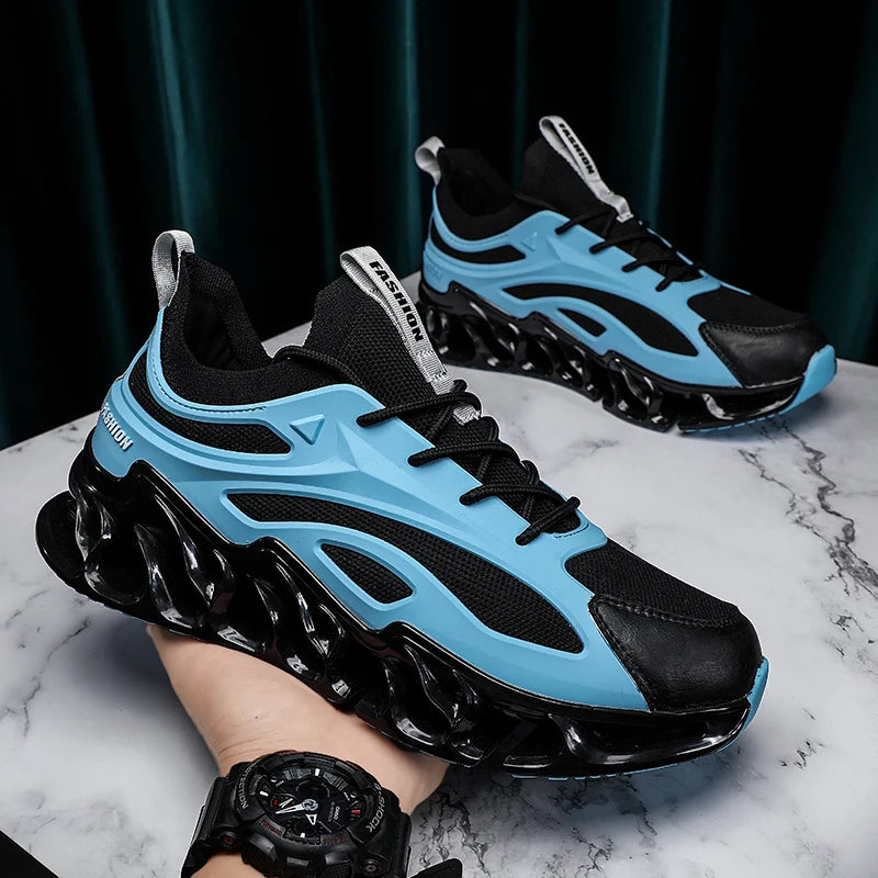 2025 New Fashion Mesh Casual Marathon Jogging Gym Walking Elastic Comfortable Couple Sneakers Men Sports Running Shoes