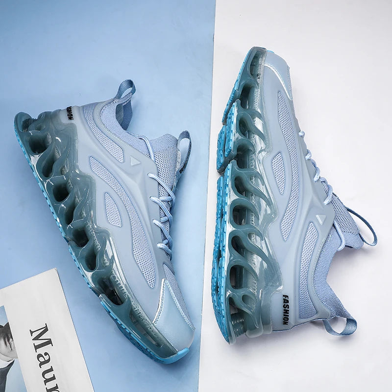 2025 New Fashion Mesh Casual Marathon Jogging Gym Walking Elastic Comfortable Couple Sneakers Men Sports Running Shoes