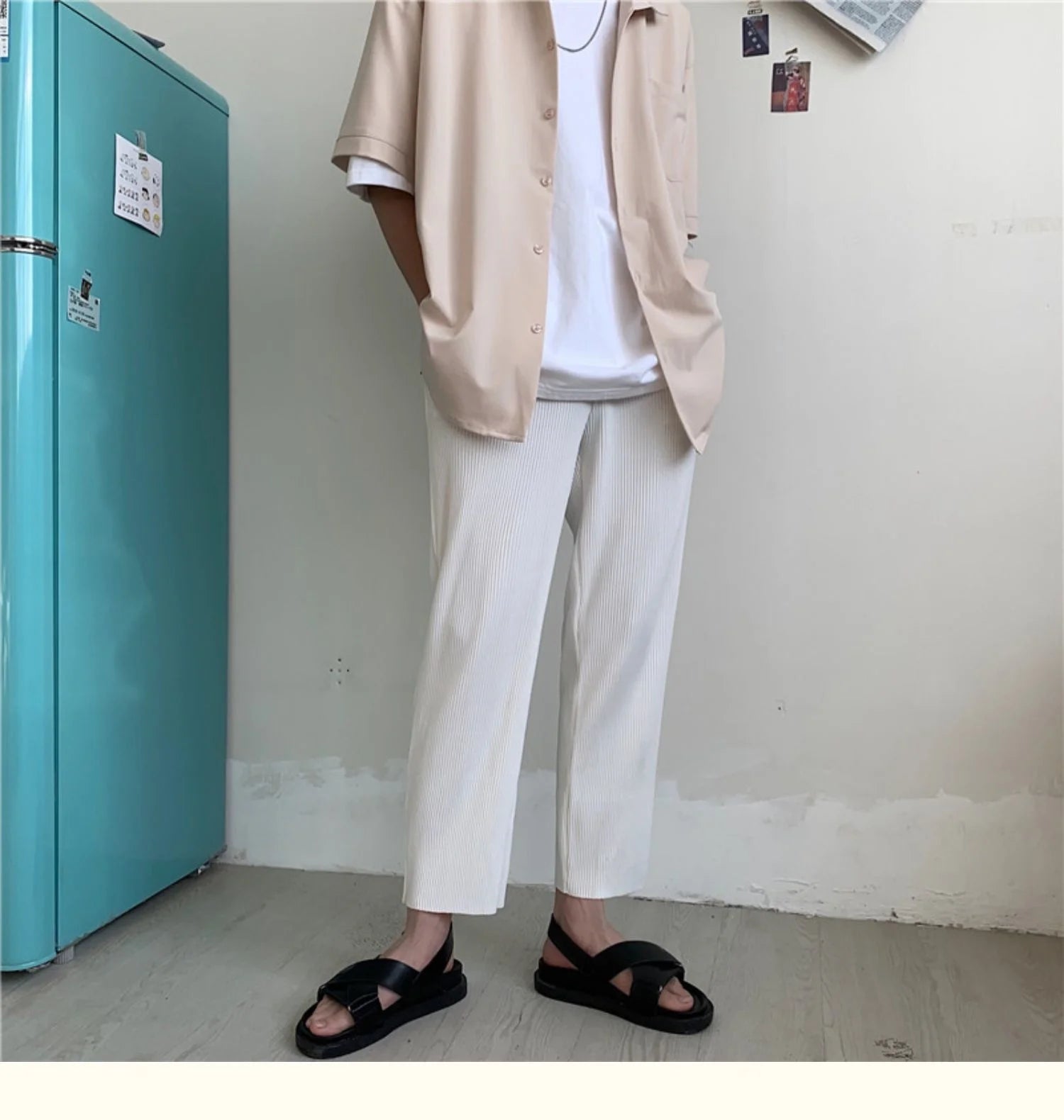 Men Summer Straight  Pants Men
