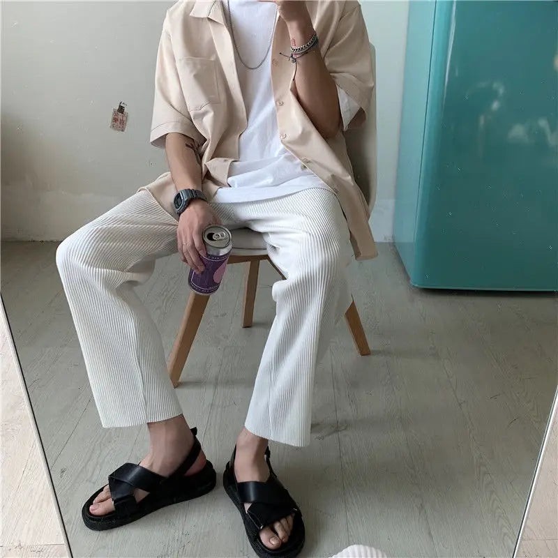 Men Summer Straight  Pants Men