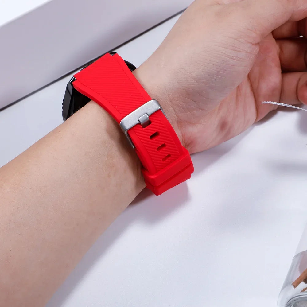 20mm 22mm Band for Samsung Galaxy Watch 3 4 5 46mm 42mm Gear S3/ Sport Frontier Active 2 Silicone Bracelet Huawei GT 2/2e Strap