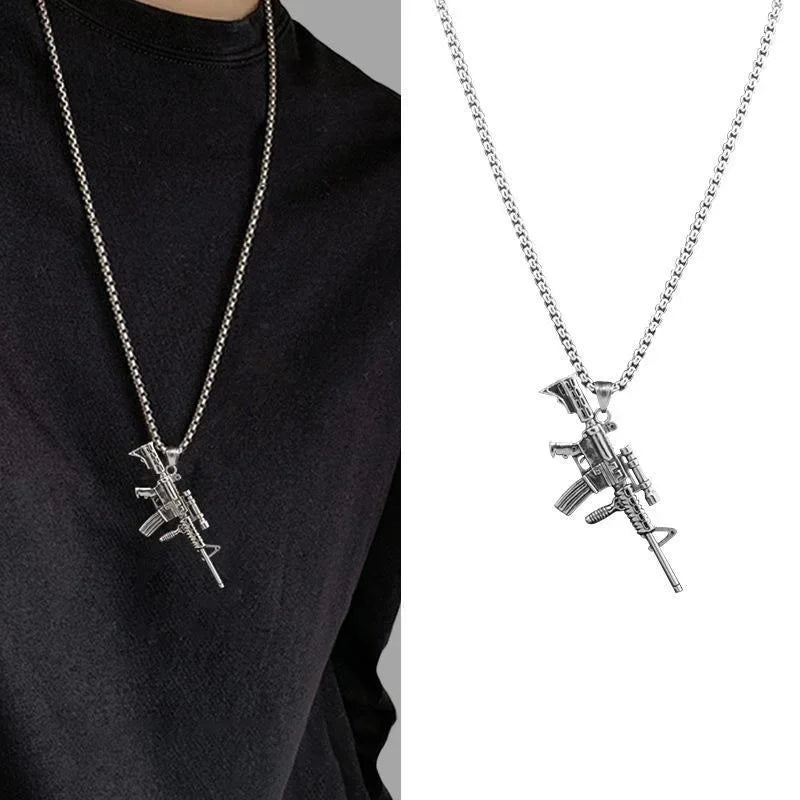 Ak-47 Submachine Gun Necklace