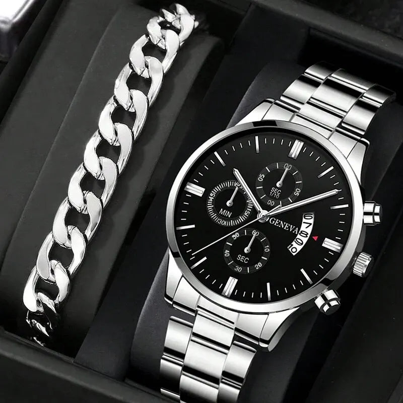 Fashion Men Watch Luxury Calendar Quartz