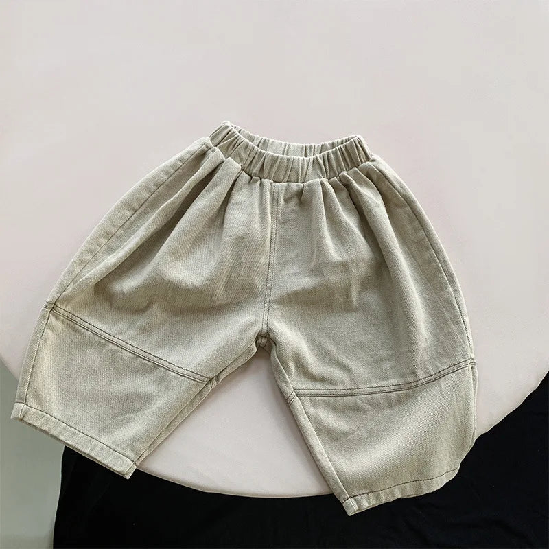2025 Spring New Children's Harem Pants Loose Kids Wide Leg Pants Fashion Baby Trousers Boys Girls Casual Pants Children Clothes