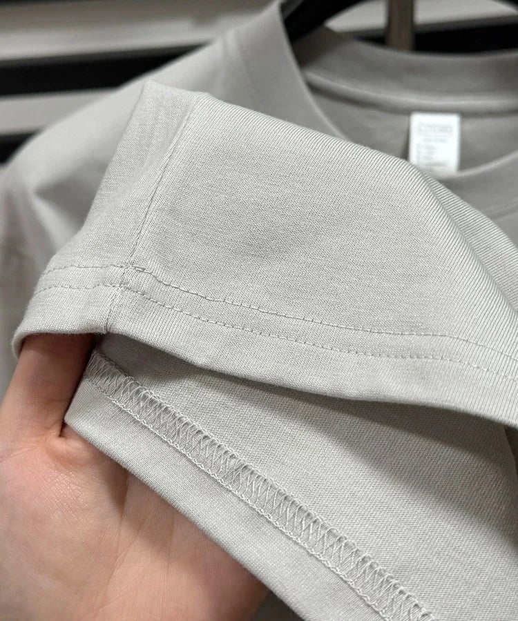 100% pure cotton men's short sleeve T-shirt high-end luxury brand pony embroidery casual round neck summer new fashion Paul top