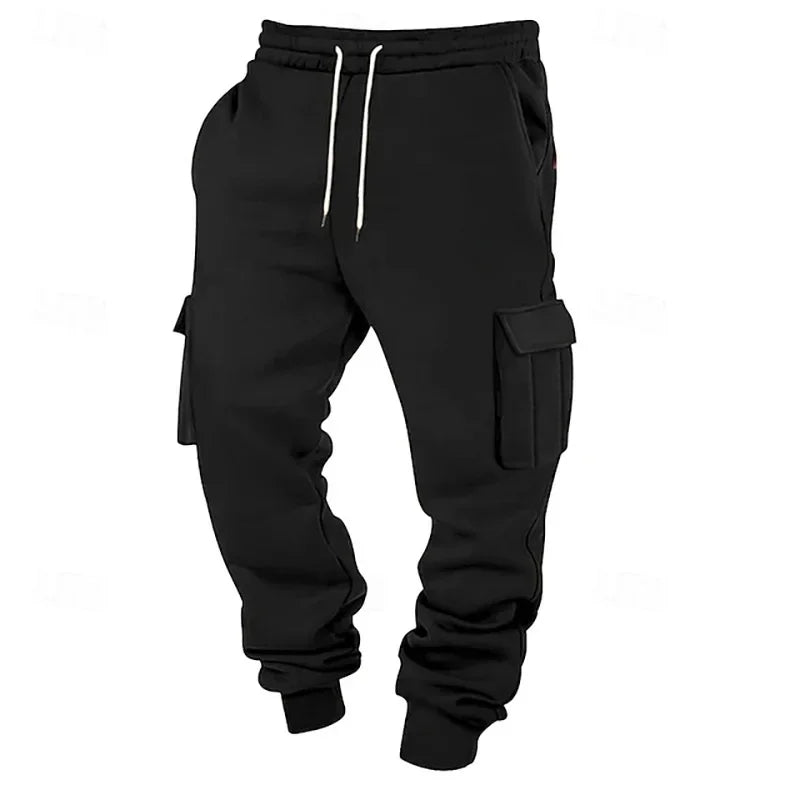 Men Multi-Pocket Workwear Sports Long  Pants