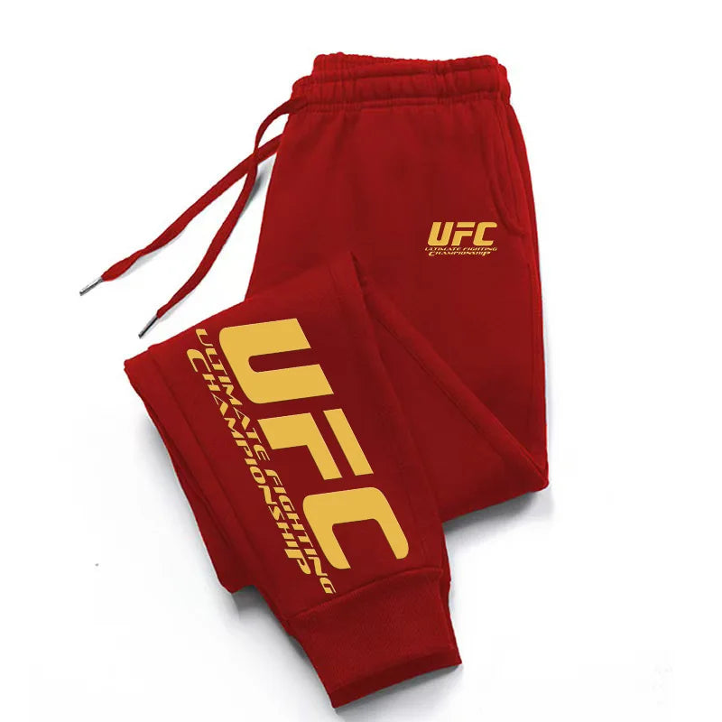 UFC brand men's and women's sportswear pants.