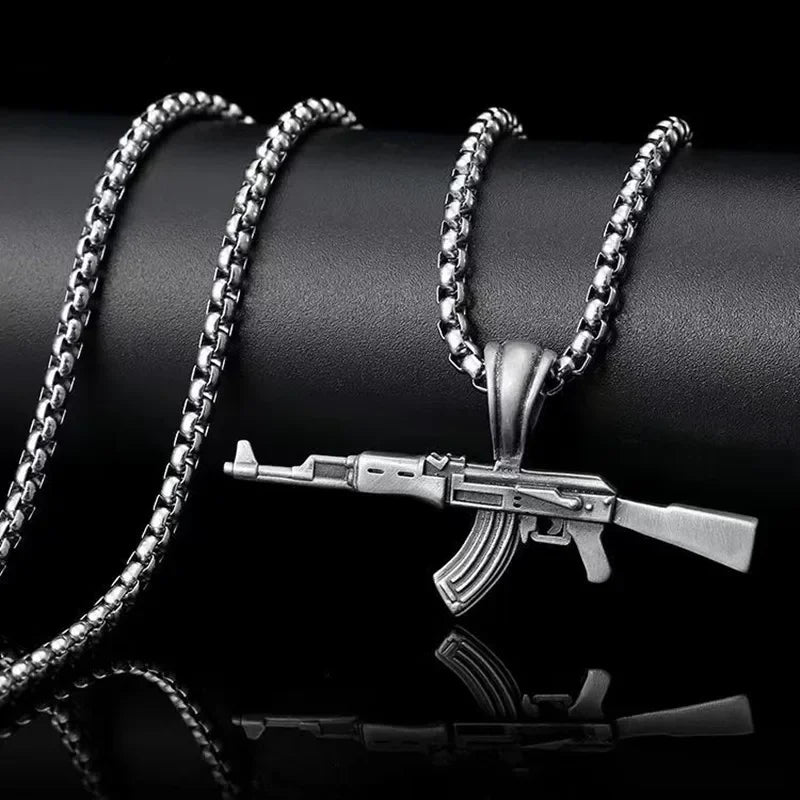 Ak-47 Submachine Gun Necklace