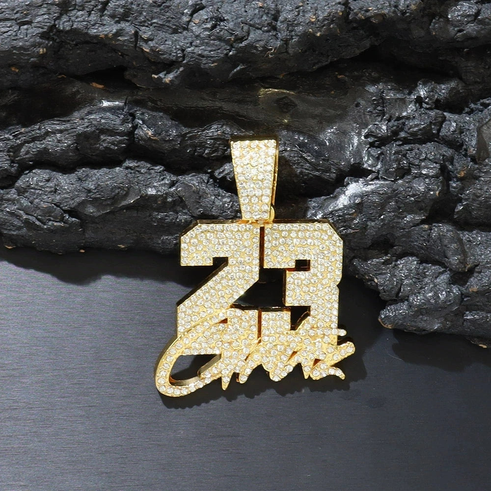 Hip Hop Number 23 Pendant Necklace
