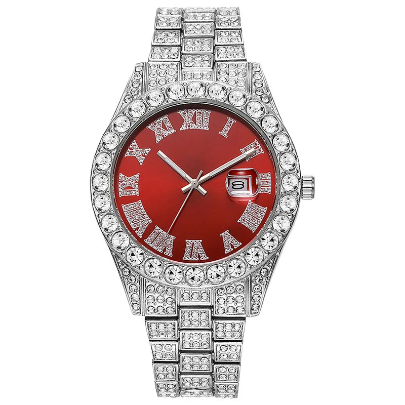 Diamond Gold Quartz Watch