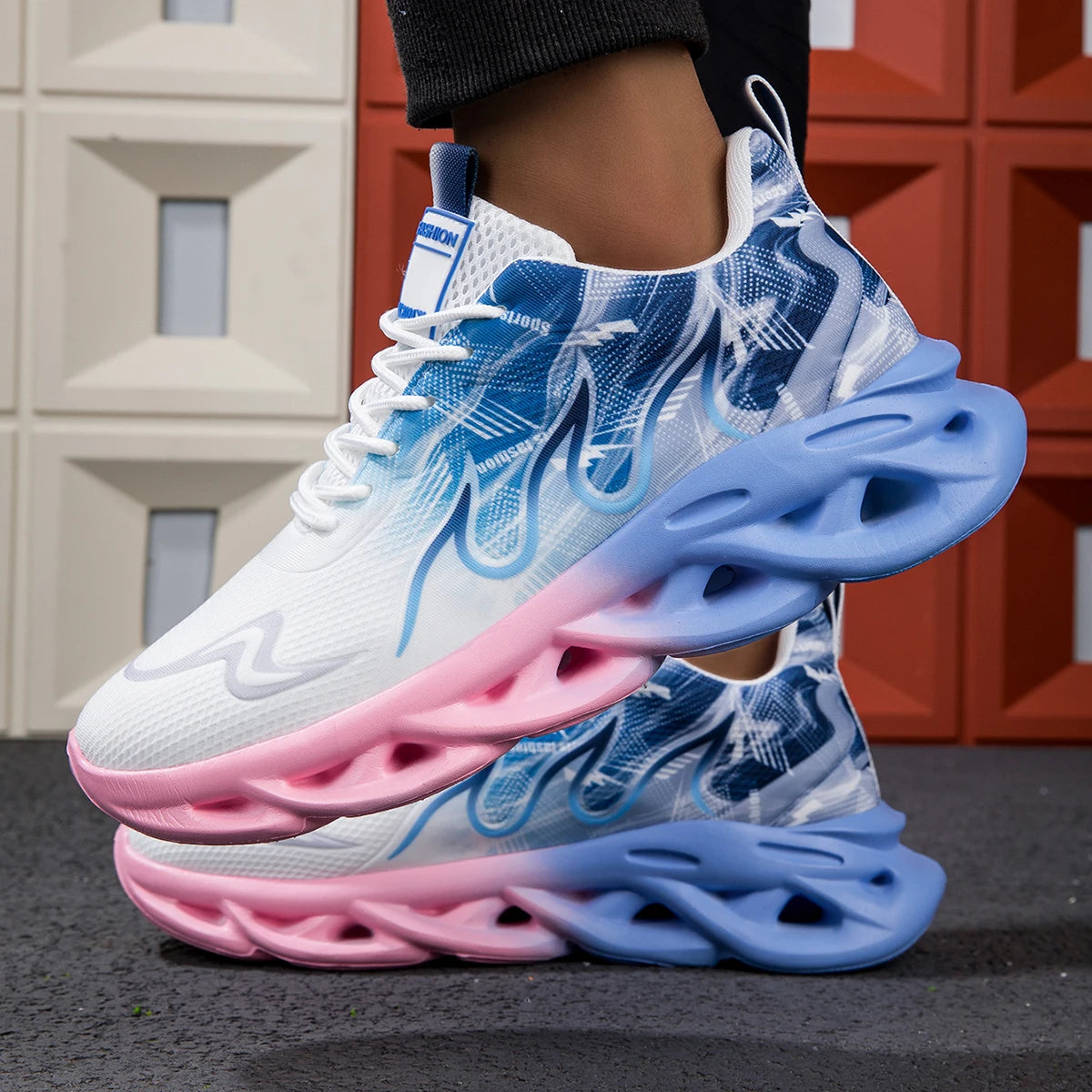 2025 Unisex Running Shoes Men Women Lightweight Mesh Breathable Comfortable Flat Soft Tennis Shoes Summer Lace-up Sneakers Man