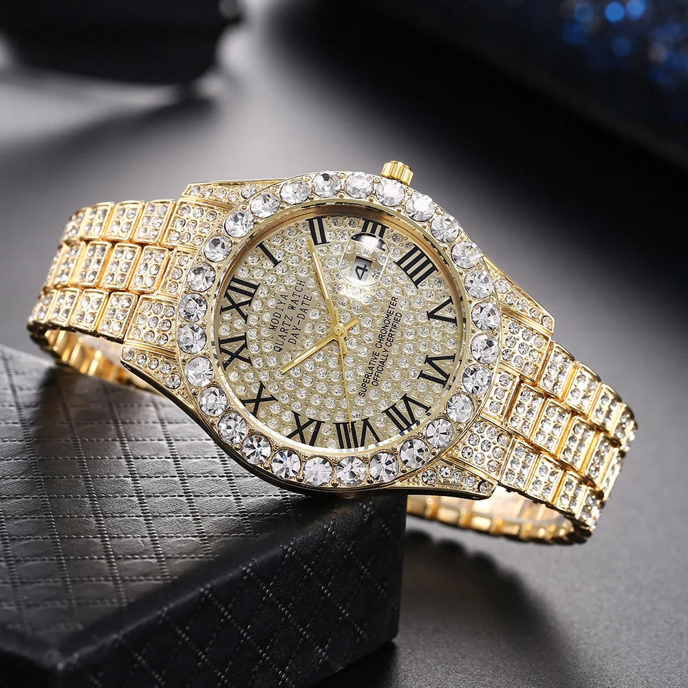 Luxury  Golden Men's Quartz Watch