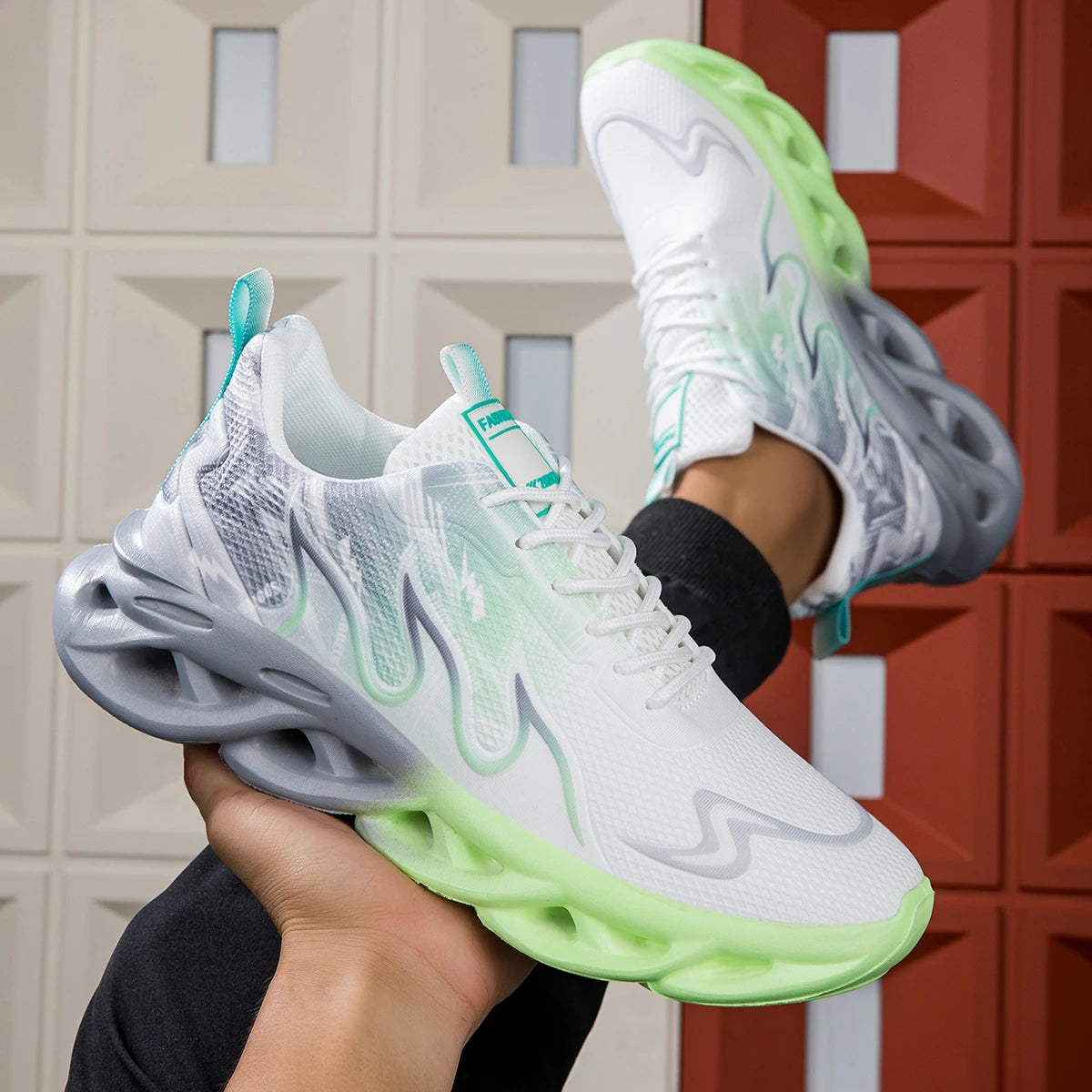 2025 Unisex Running Shoes Men Women Lightweight Mesh Breathable Comfortable Flat Soft Tennis Shoes Summer Lace-up Sneakers Man