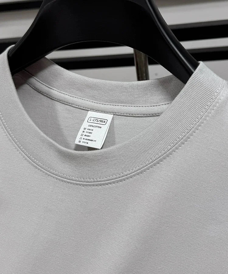 100% pure cotton men's short sleeve T-shirt high-end luxury brand pony embroidery casual round neck summer new fashion Paul top