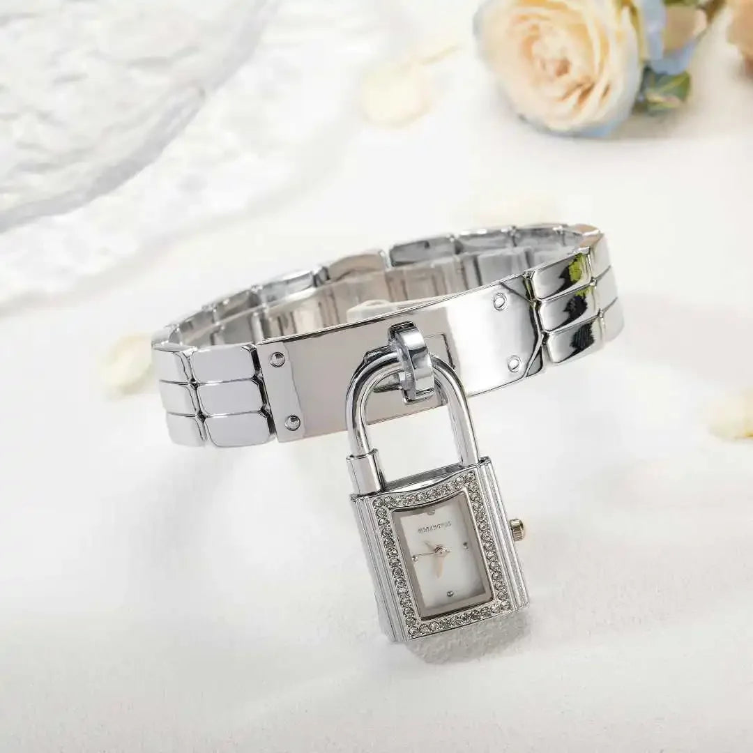 Ladies Sliver Detachable Wristwatch