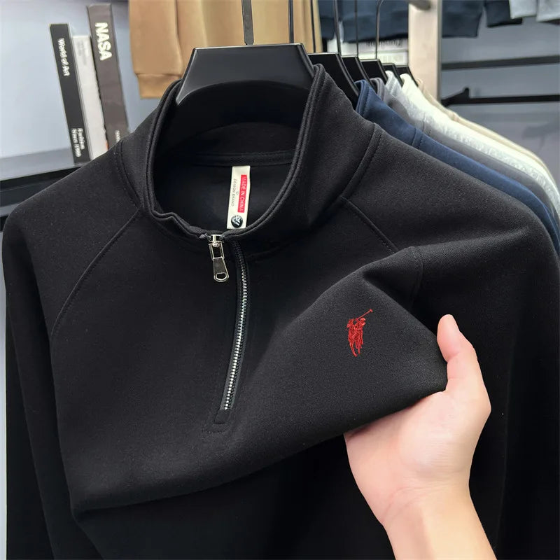 Men’s polo Half zip hoodie