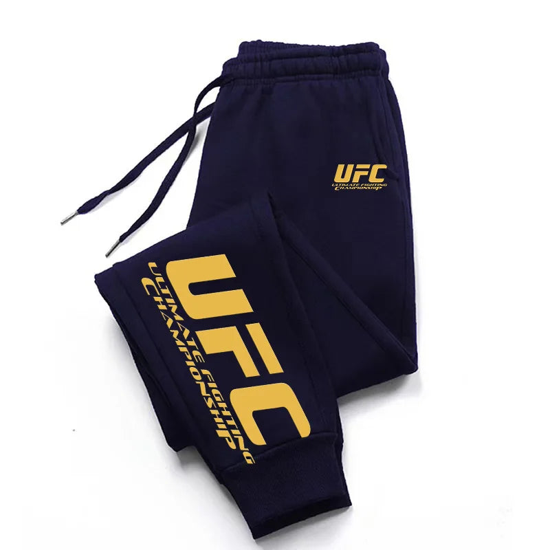 UFC brand men's and women's sportswear pants.