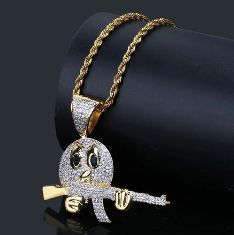 Ak-47 Submachine Gun Necklace