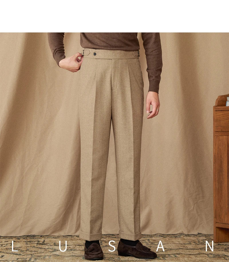 Winter Thick Warm Naples High Waist Straight Pants