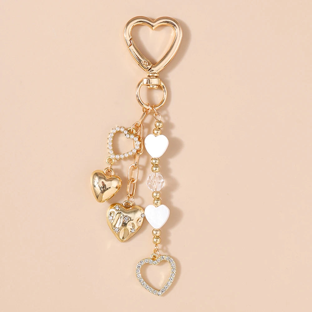 Bowknot Love Heart Keychain