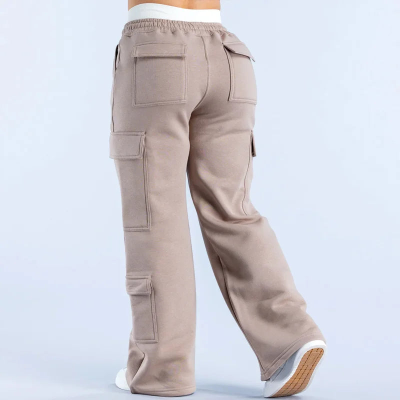 Women Low Waist Wide Leg Pants