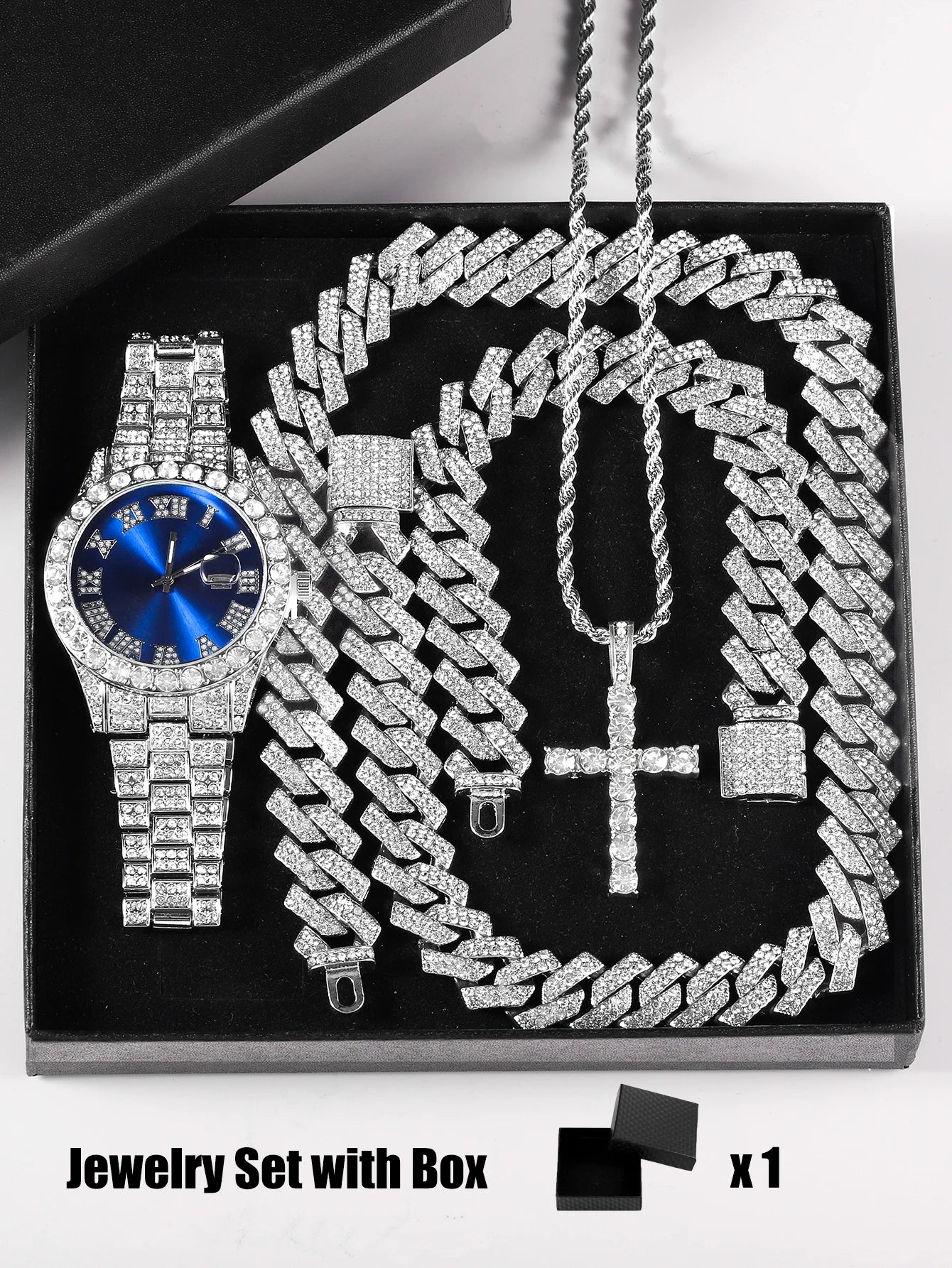 Quartz Watch Set With Necklace