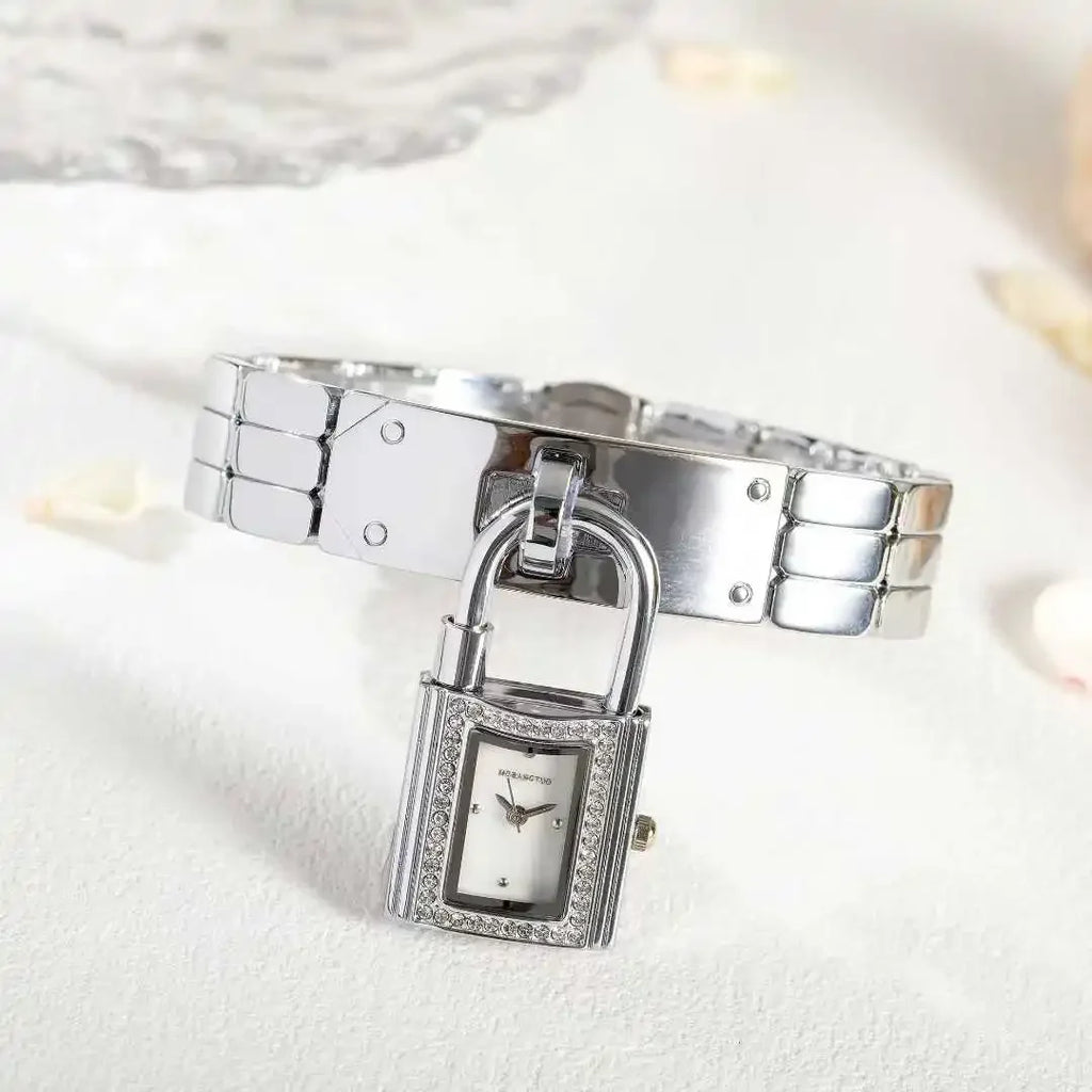 Ladies Sliver Detachable Wristwatch