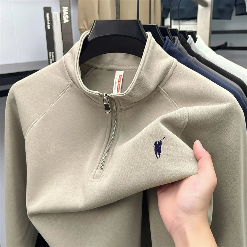 Men’s polo Half zip hoodie
