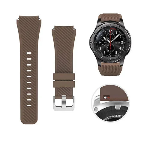 20mm 22mm Band for Samsung Galaxy Watch 3 4 5 46mm 42mm Gear S3/ Sport Frontier Active 2 Silicone Bracelet Huawei GT 2/2e Strap